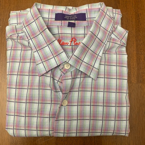 Alan Flusser Button Down Shirt - Large - Picture 2 of 3